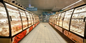 Mendos Series Semi-vertical Glass Door Multidecks (Remote & Plug-in)